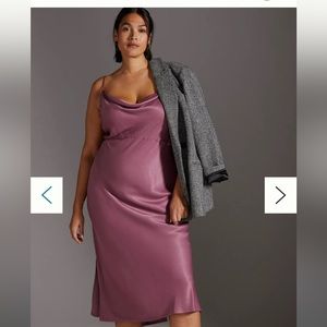 Elyse bias cut slip dress by Anthropologie